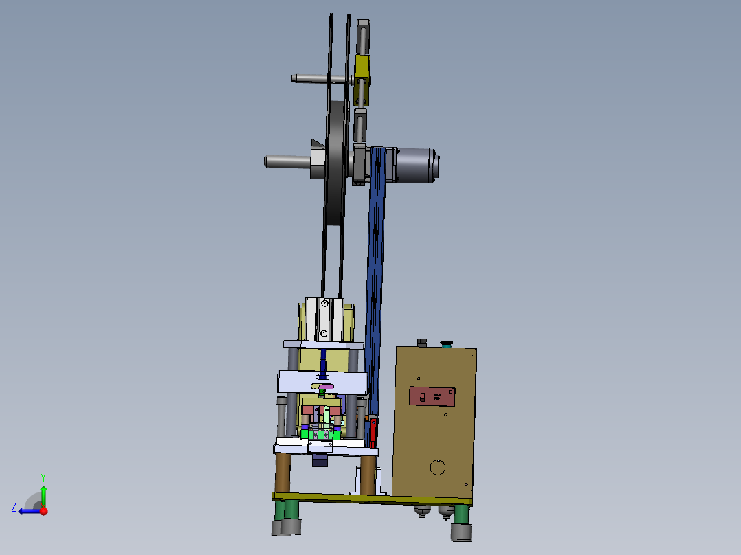 自动料带裁切机含bom单sw17可编辑右视图