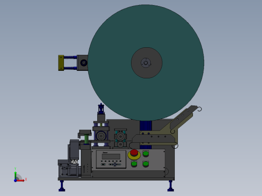 凸轮裁切机3D图纸 T137前视缩略图