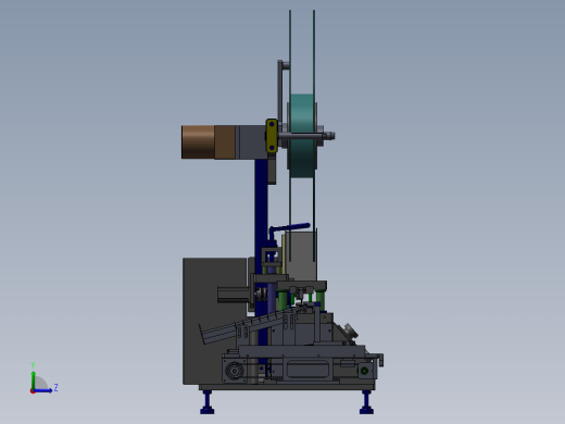 凸轮裁切机3D图纸 T137左视缩略图