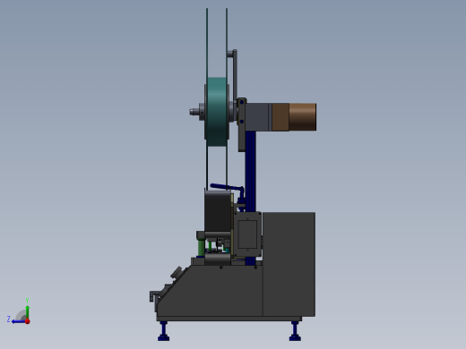 凸轮裁切机3D图纸 T137右视缩略图