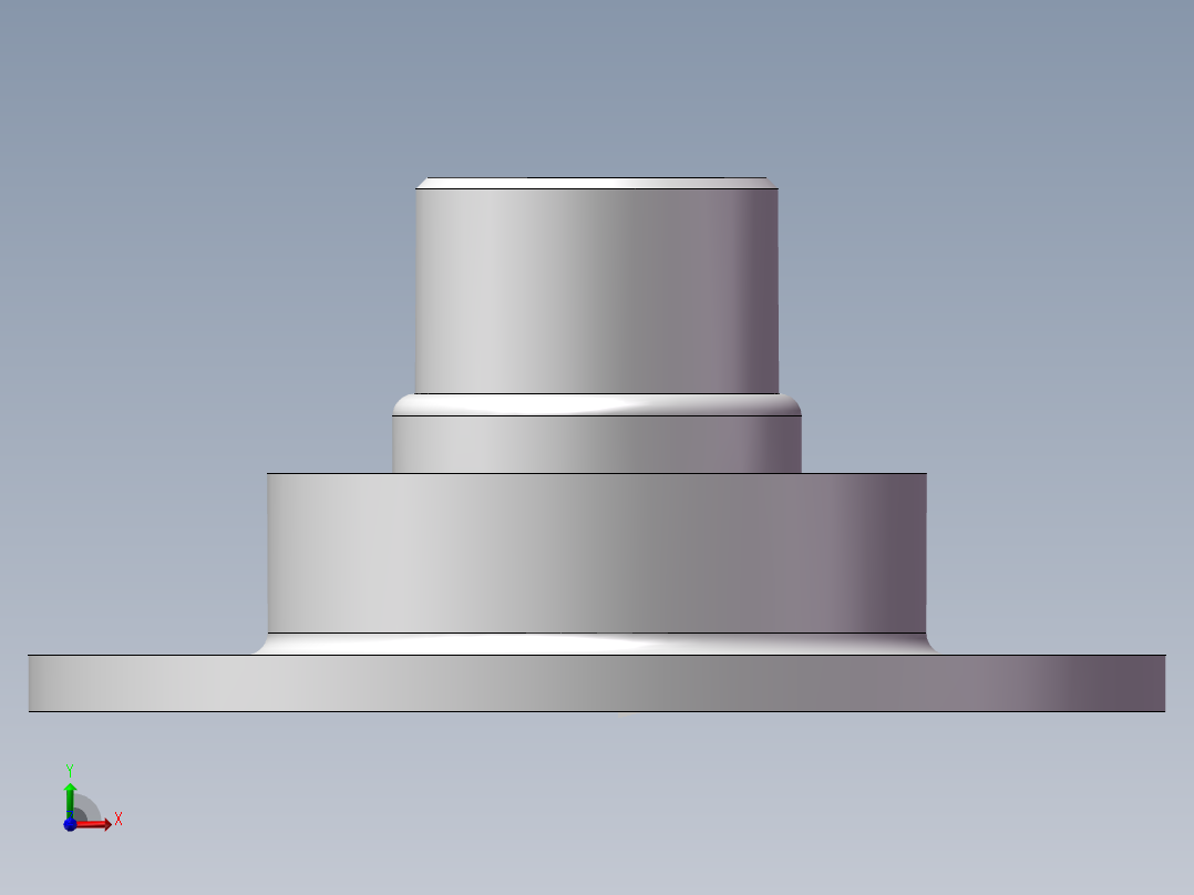 法兰盘3D模型前视图