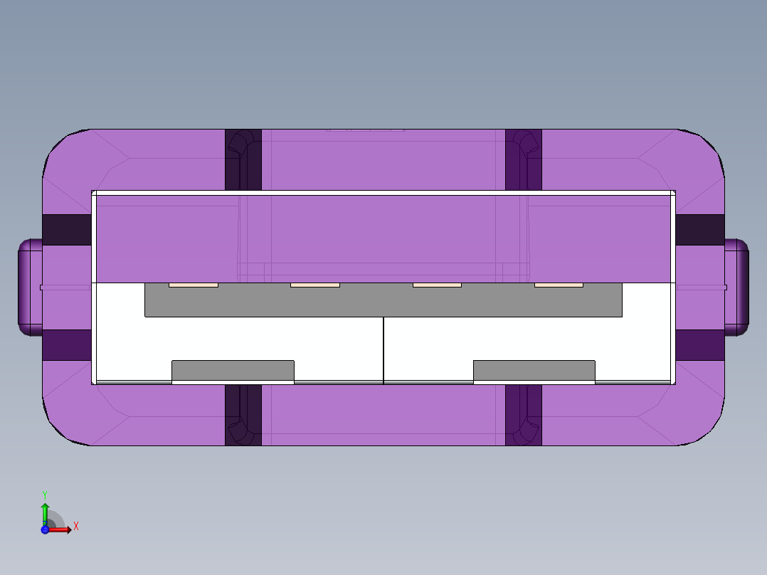 solidworks 2GB U盘3D模型前视图