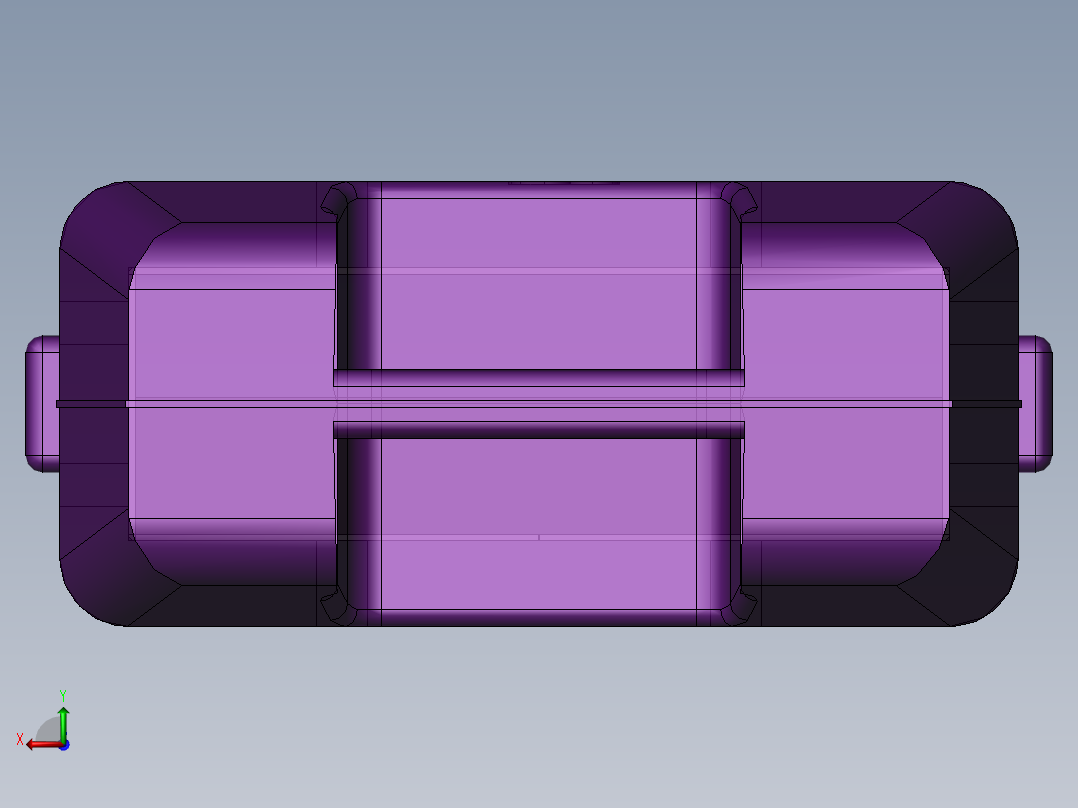 solidworks 2GB U盘3D模型后视图