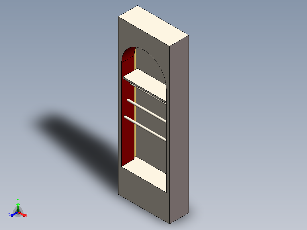 RD小柜正等轴测图