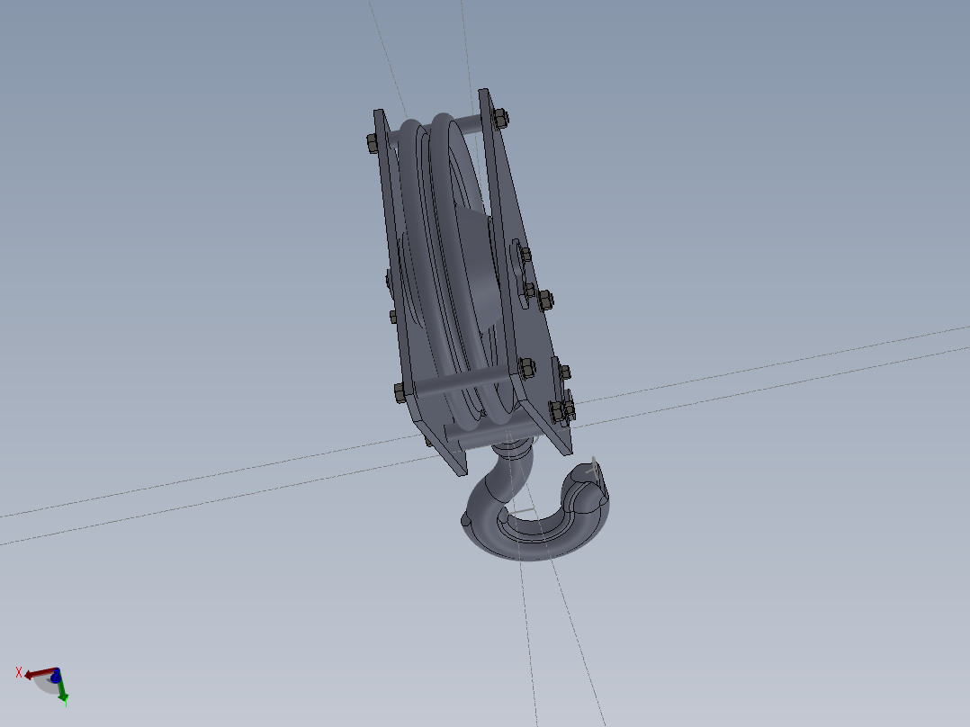 起重机钩组装滑轮SW2010