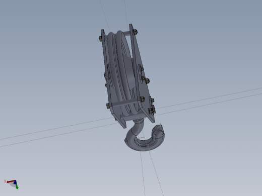 起重机钩组装滑轮SW2010
