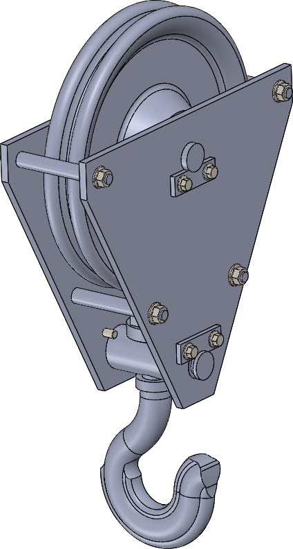 起重机钩组装滑轮SW2010