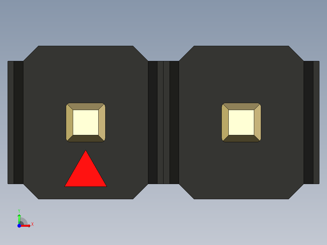 彩色公头100mil（2.54mm）系列-DS1021_black_1x02p_100mil_Type19_rev1.0前视图