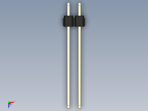 彩色公头100mil（2.54mm）系列-DS1021_black_1x02p_100mil_Type19_rev1.0俯视缩略图