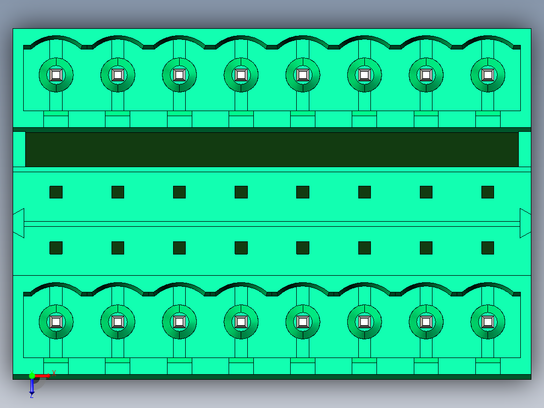 DEGSON 2EDG 系列 5.0mm 可插拔接线端子组-2EDGVH-5.0-16P-14-00AH俯视图