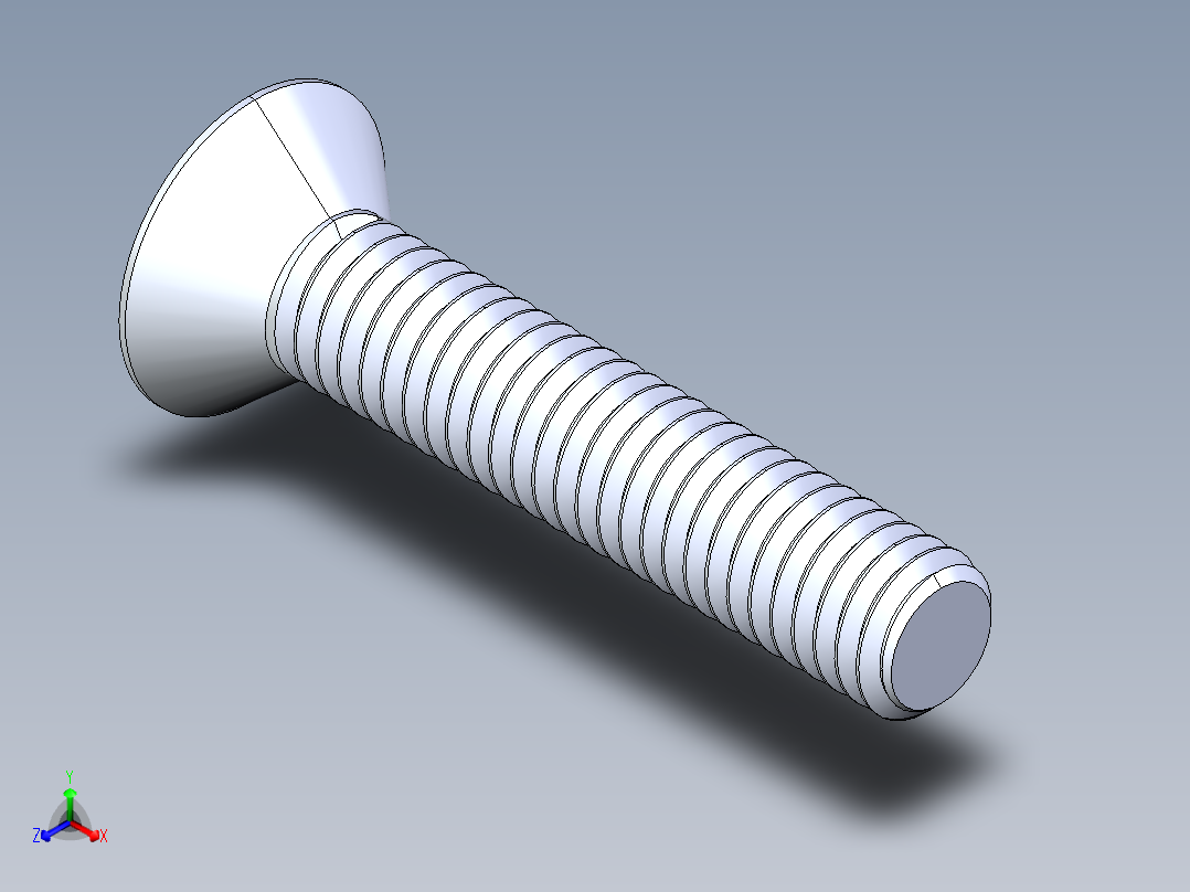 锥形内六角头螺钉-FHCS 0.375x 2.000