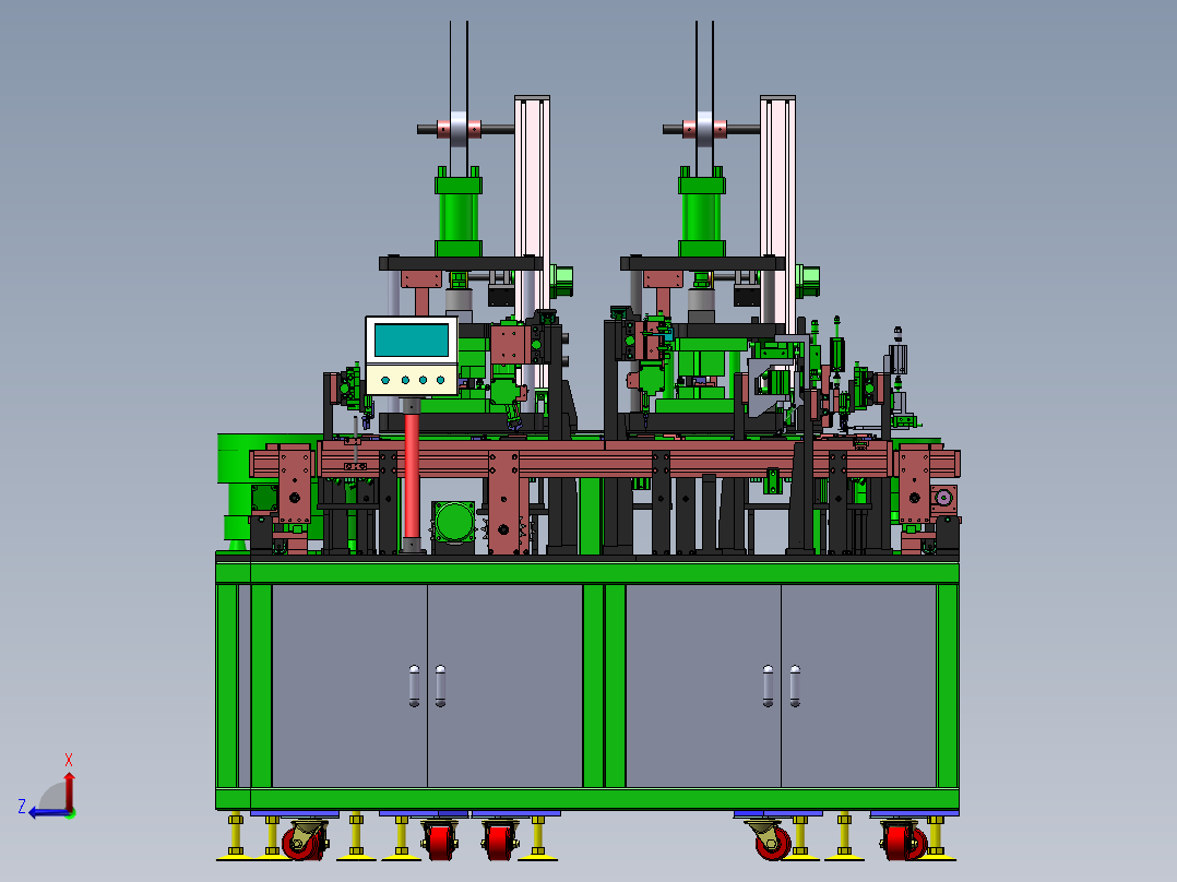 全自动继电器组装设备前视图