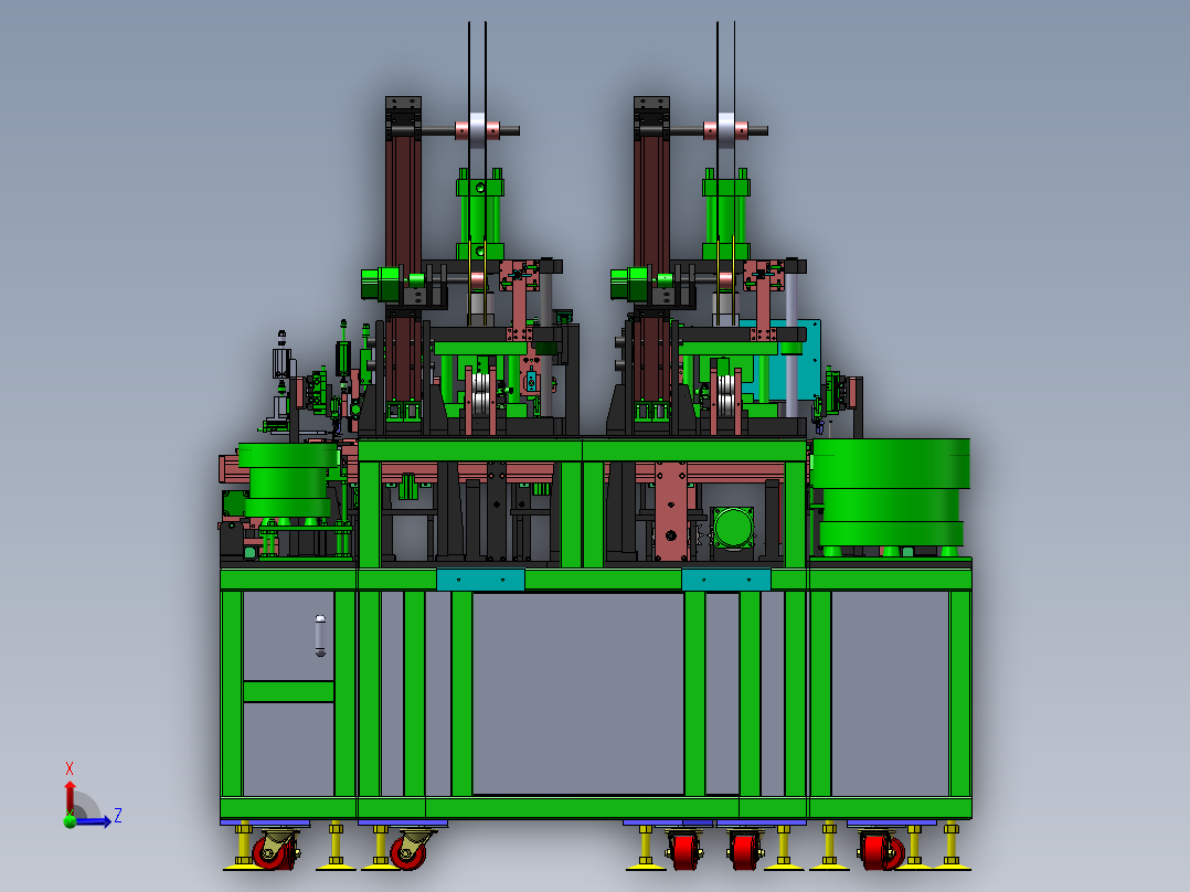 全自动继电器组装设备后视图