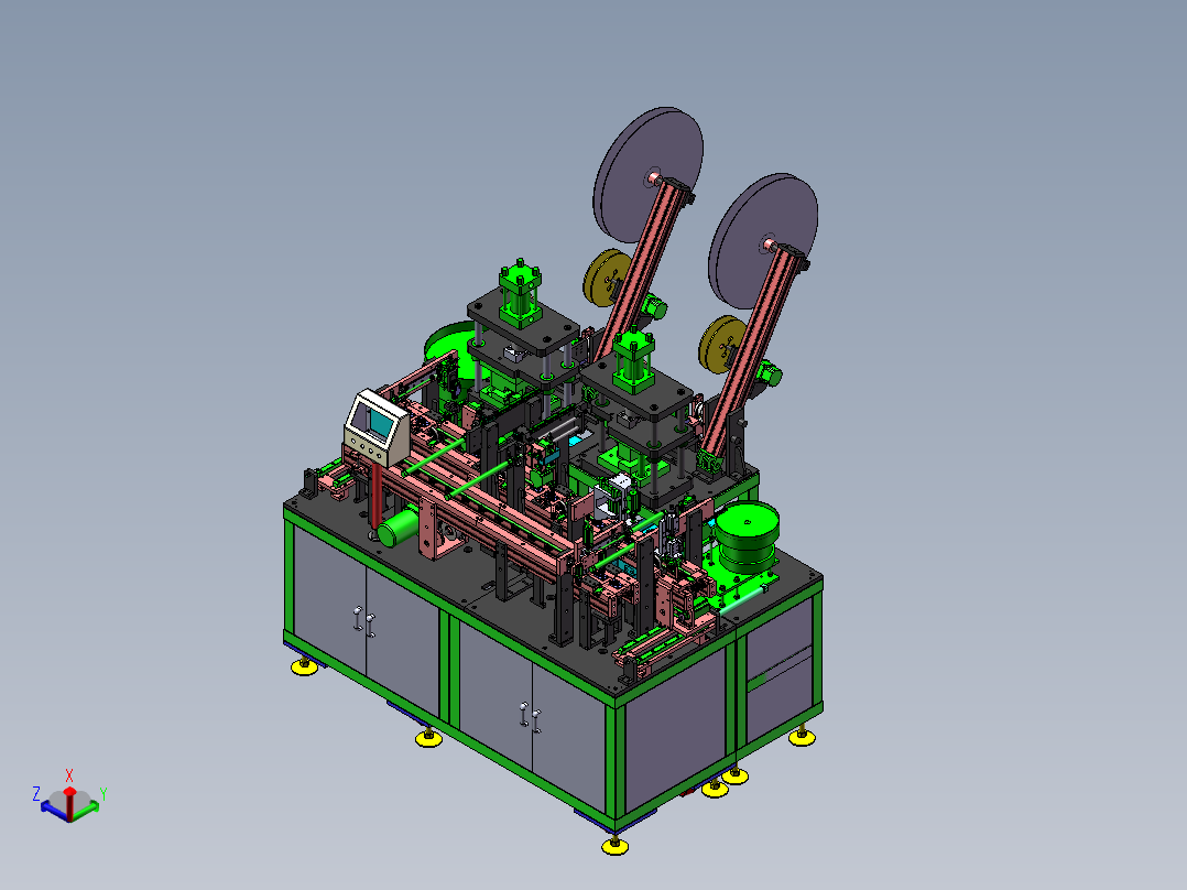 全自动继电器组装设备正等轴测图