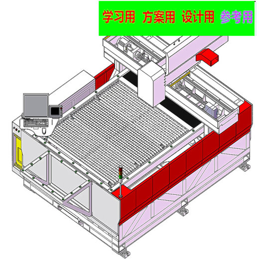 激光切割机3D图纸 自动化设备3D图纸3D模型缩略图