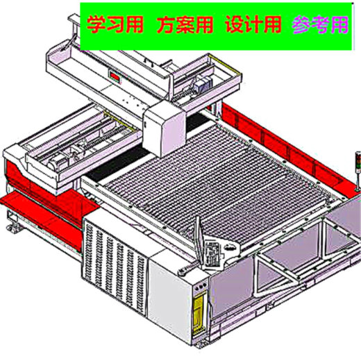 激光切割机3D图纸 自动化设备3D图纸3D模型缩略图