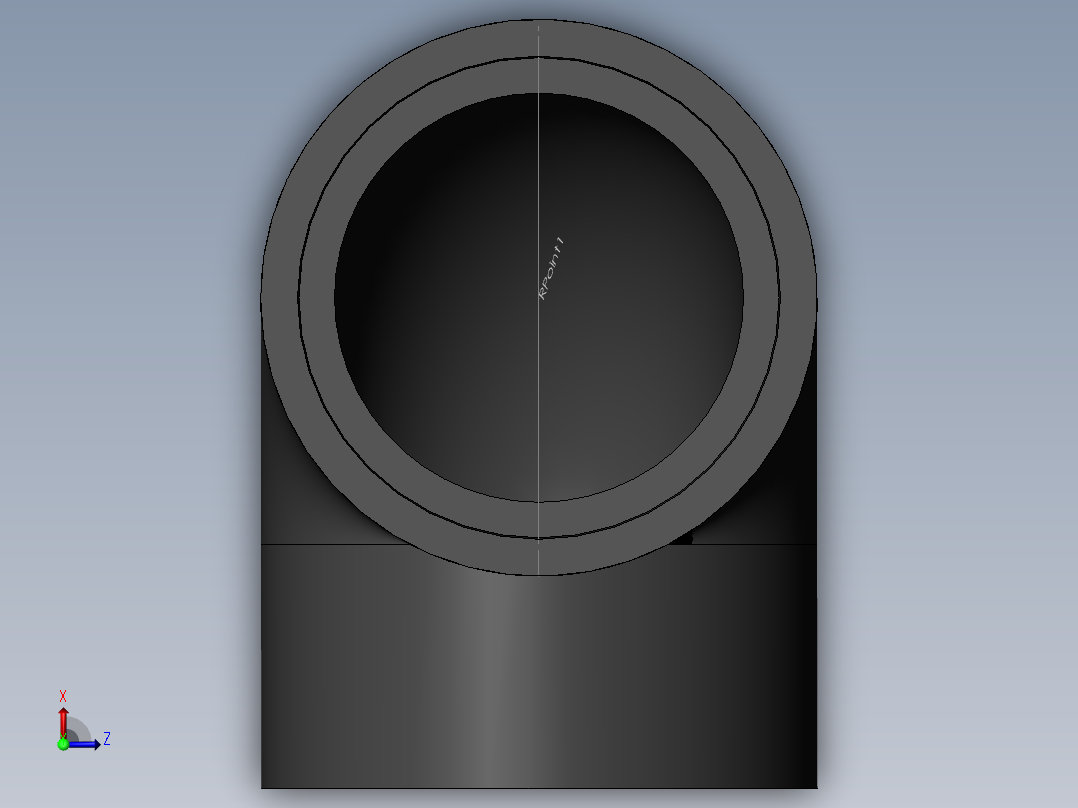 PVC管件-4in_Elbow俯视图
