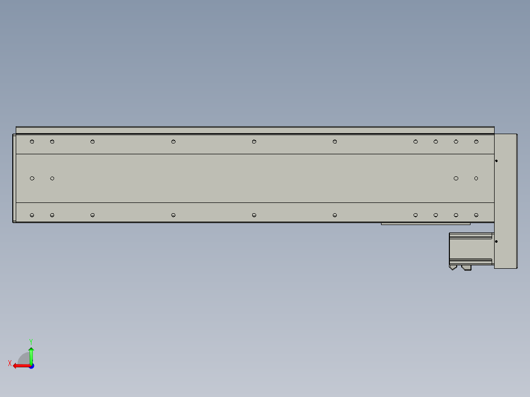 VF丝杆传动-一般环境VF22-S850-BL后视图