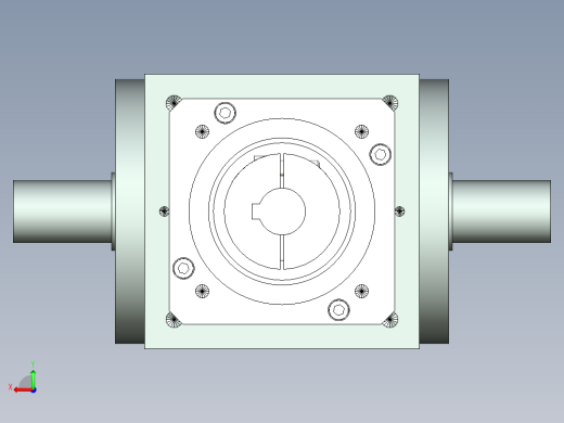 换向器PW140双轴 PGH115-L2 24-95-115-M6-8B.stp后视缩略图