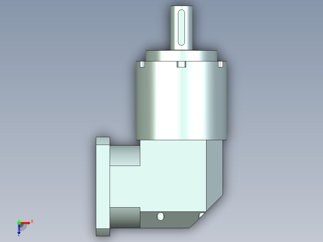 直齿ZPLE160-L2 35-114.3-200-M12.stp俯视图