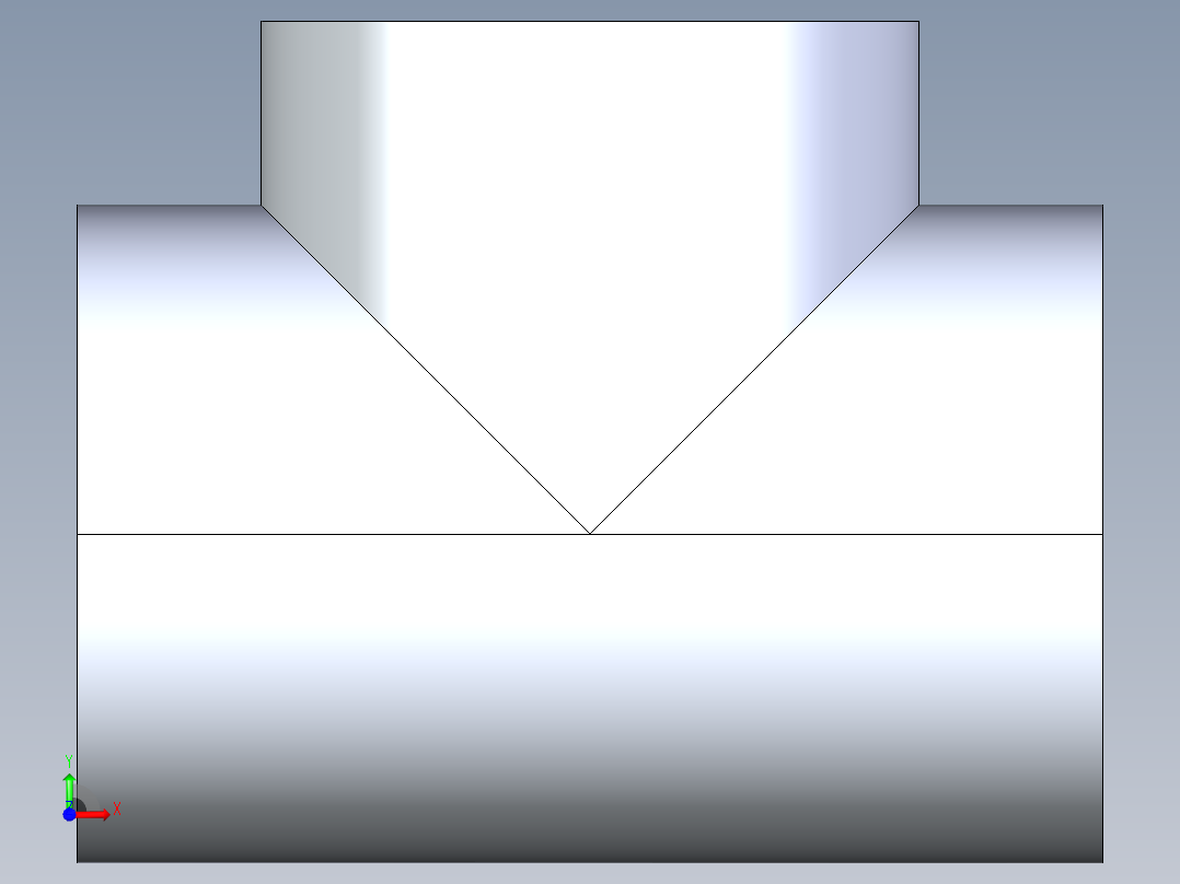 聚氯乙烯配件04-Sch80_Tee_FPTxFPTxFPT_805-040_4in前视图