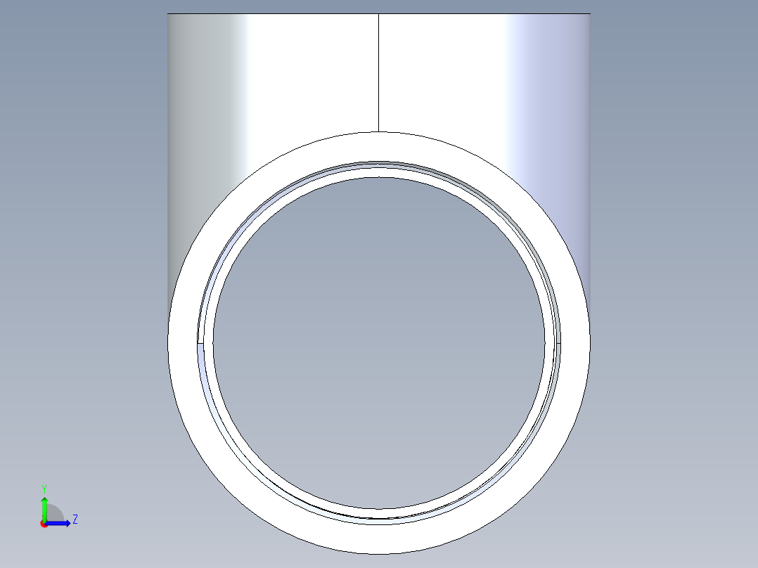 聚氯乙烯配件04-Sch80_Tee_FPTxFPTxFPT_805-040_4in左视图