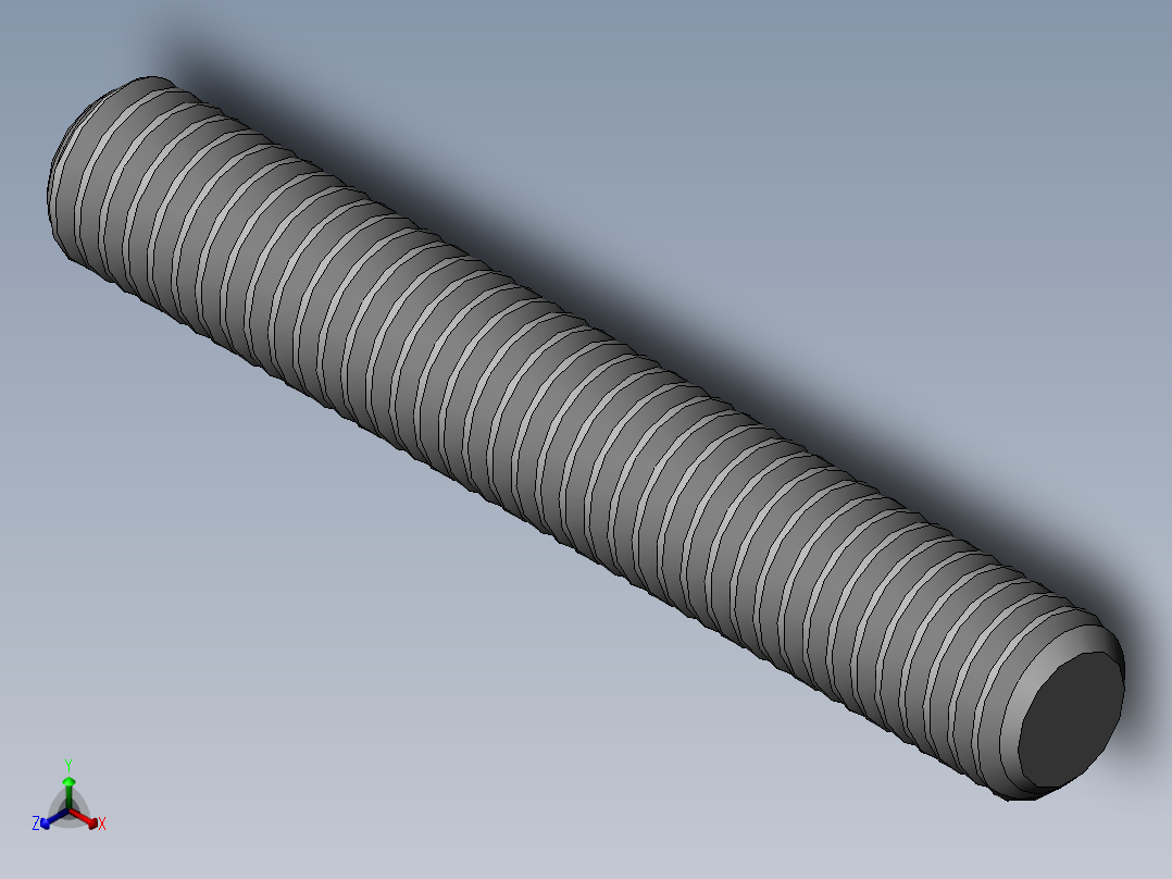 DIN 913-ISO 4026 固定螺钉-M3 L=20.SLDPRT正等轴测图