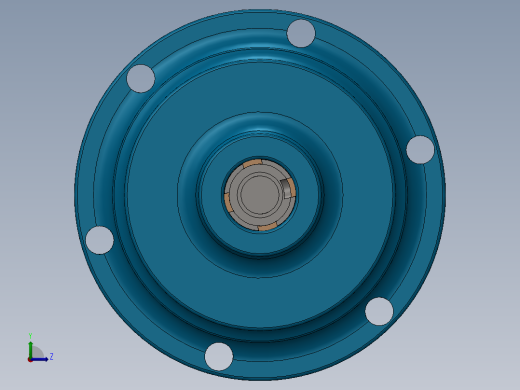 斜盘式轴向柱塞泵左视缩略图