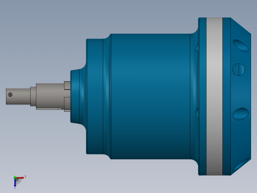 斜盘式轴向柱塞泵俯视缩略图