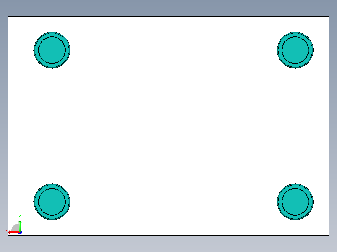 航模关键件冲压模型注塑模具后视图