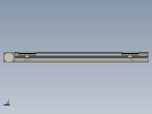 直线模组LHB17-L40-S900-L(B)设计图纸右视缩略图