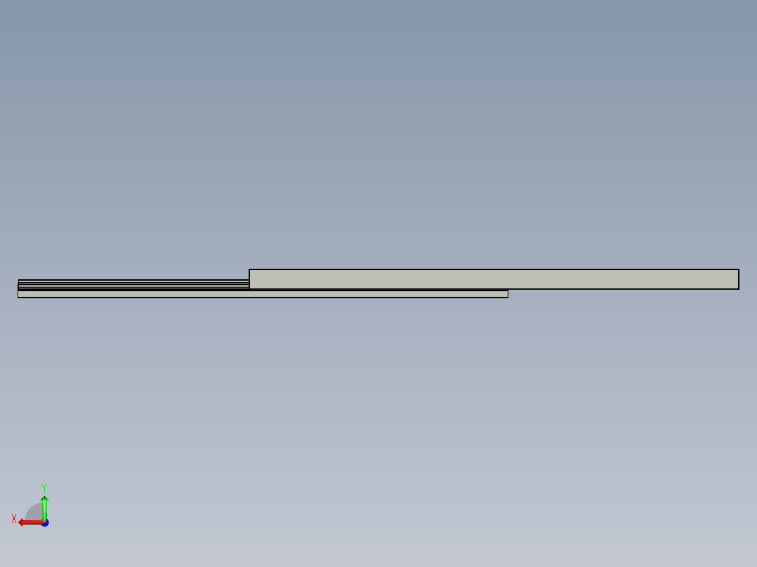 THK交叉滚柱滑台3D模型IGS格式后视图