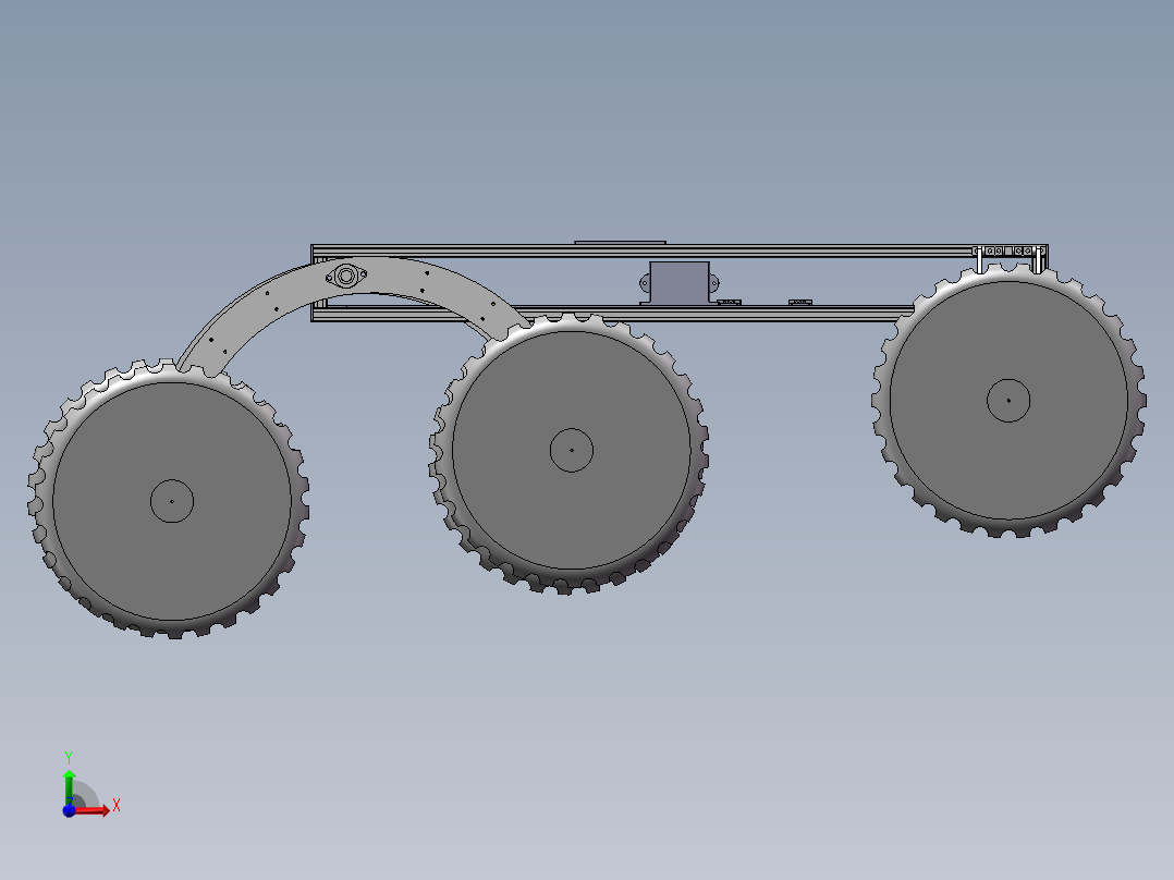 火星车模型前视图