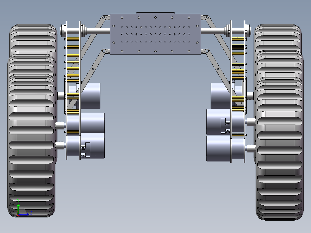 火星车模型左视图