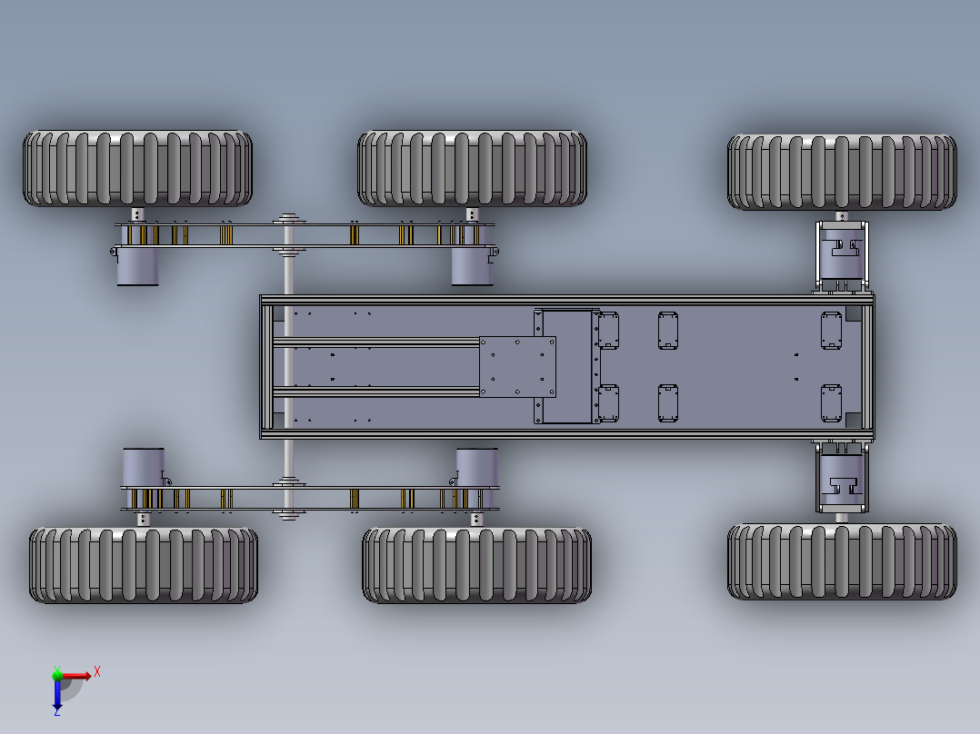 火星车模型俯视图