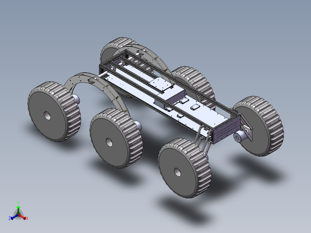 火星车模型正等轴测图