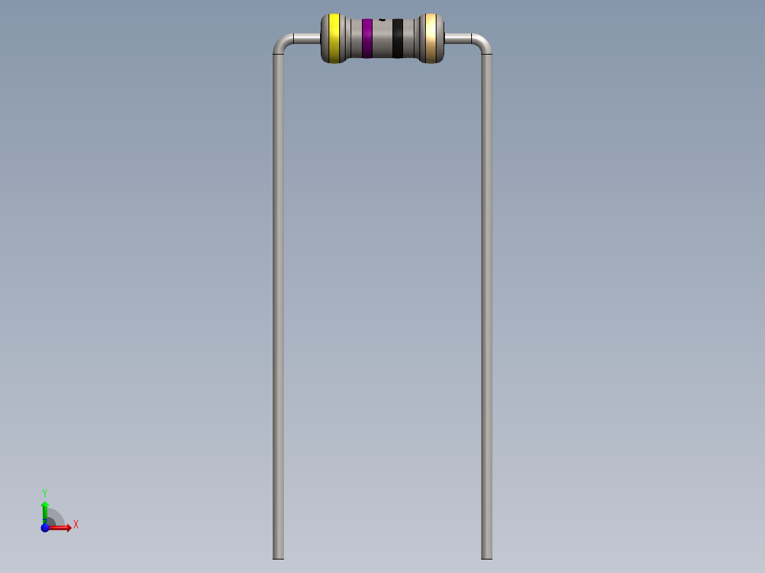 电容器 二极管 电阻器-Resistor 47 Ohm前视图