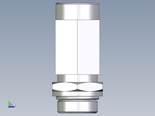 卡套式工业通用硬管接头EO_Adjustable_locknut_run_tee_LEE28LMOROMDCF左视缩略图