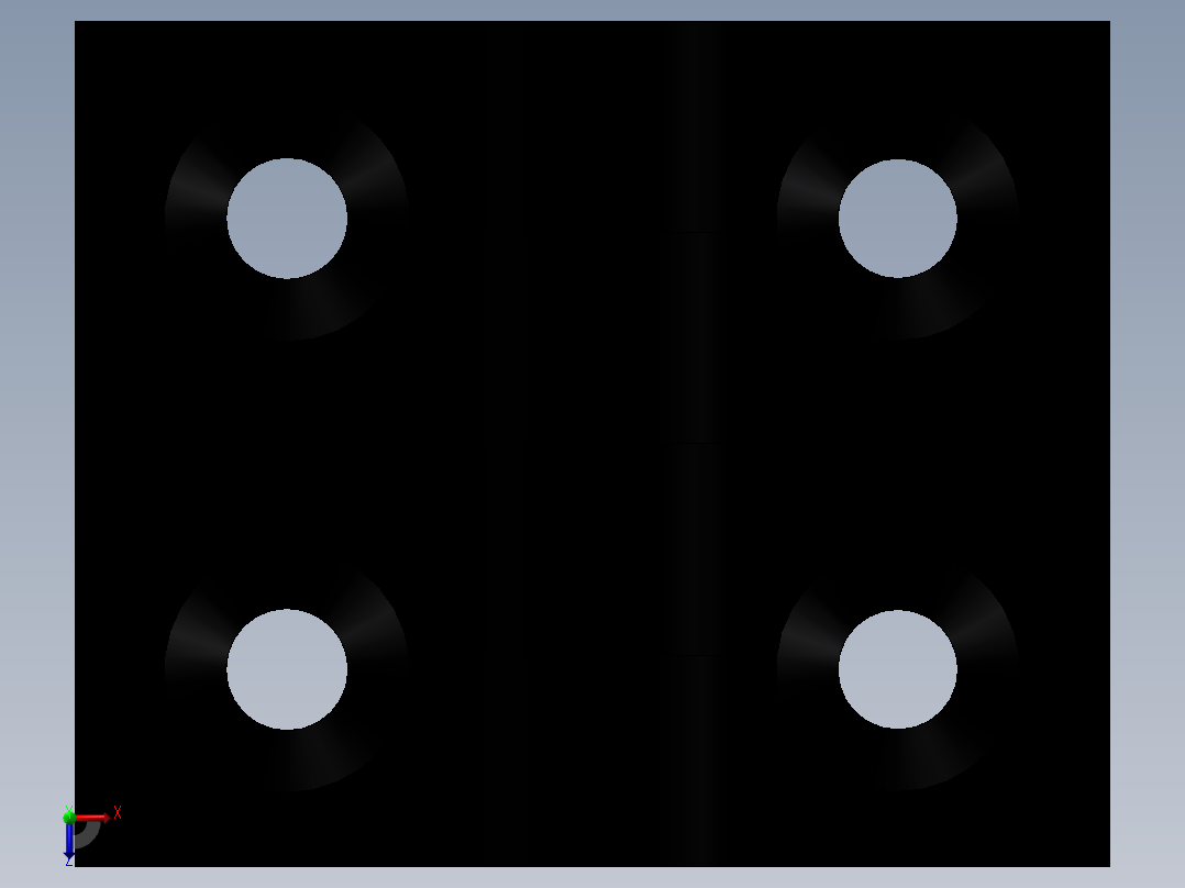 合页HFC16-45（外形尺寸55-45 孔距32.5-24）俯视图