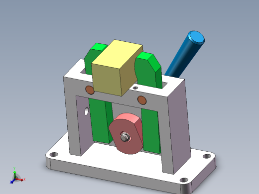 矩形块夹具结构