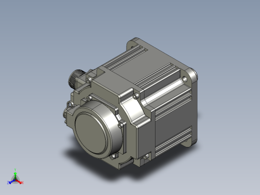 电机MS6G-130CS25BZ2-41P0正等轴测缩略图