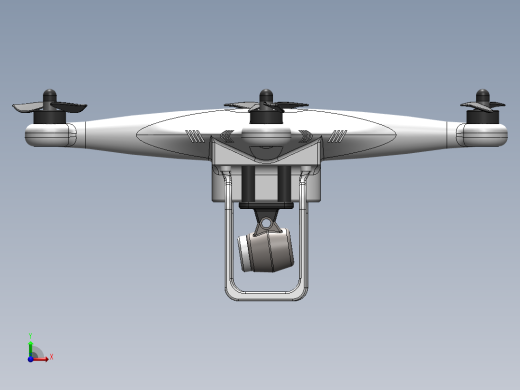 Camera Drone四轴无人机造型前视缩略图