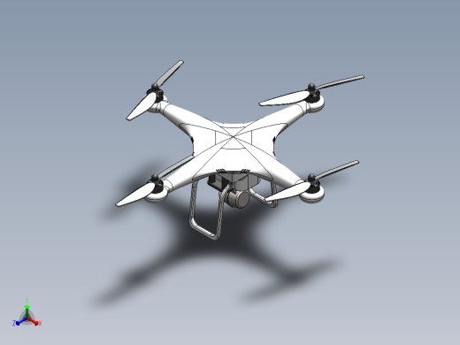 Camera Drone四轴无人机造型正等轴测缩略图