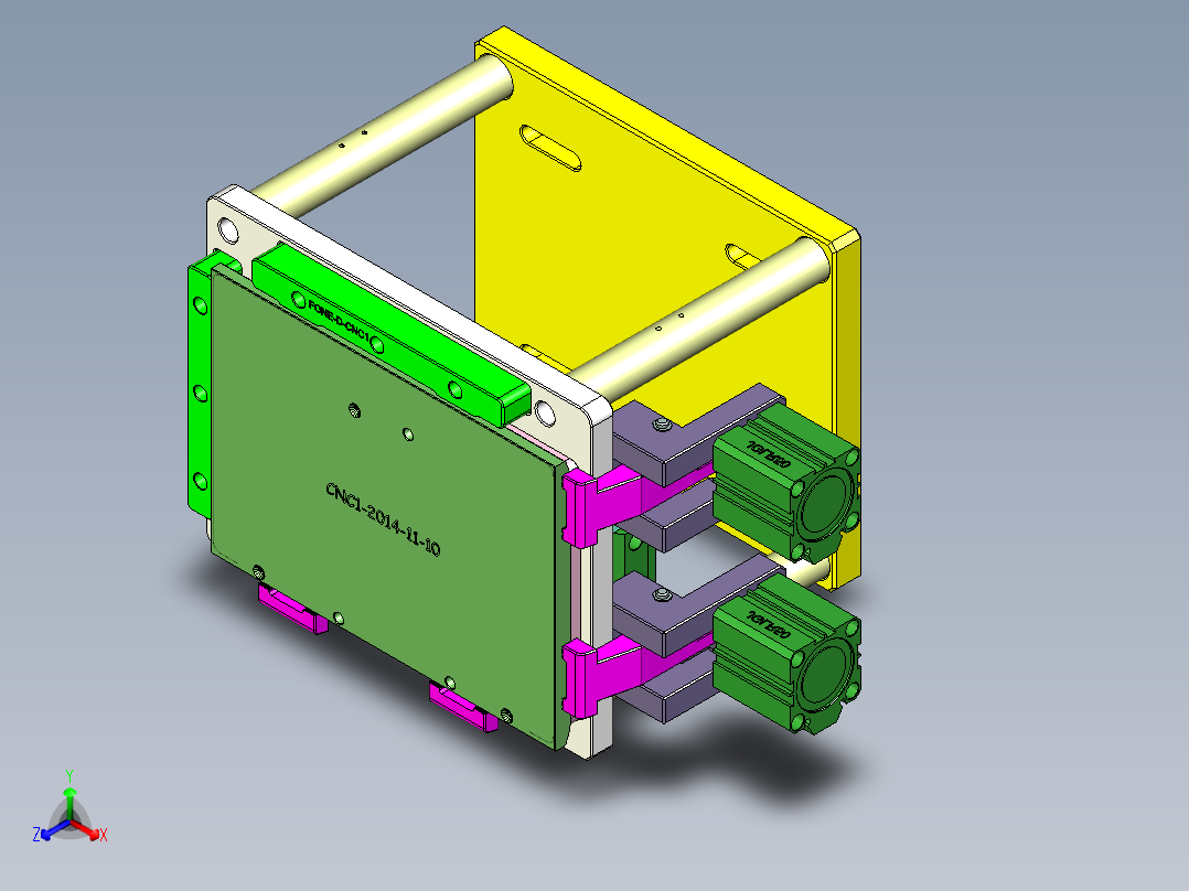 FONE-D-笔记本CNC工装夹具三维模型CNC1-1114正等轴测图
