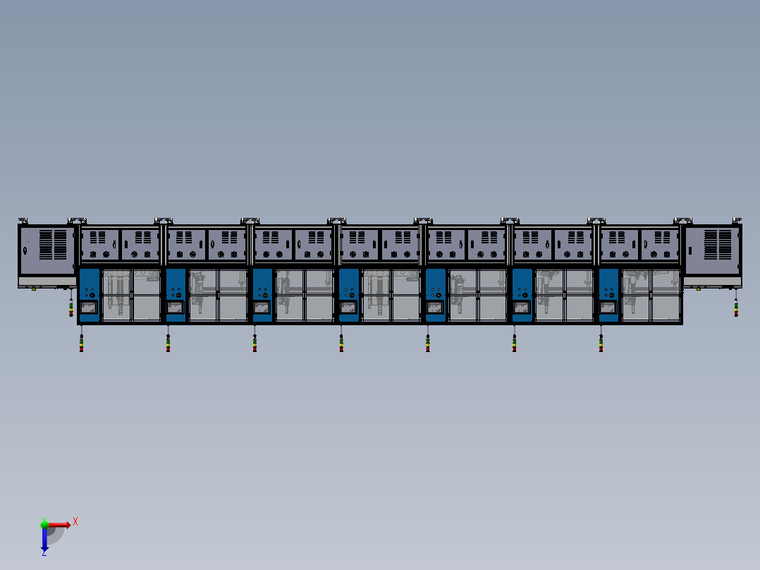 5G天线焊接组装插件线sw22可编辑俯视图