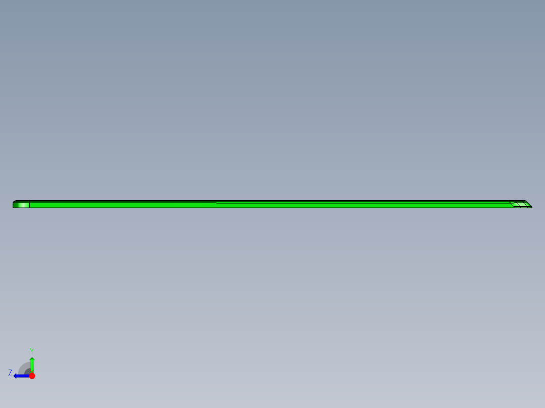 平板背壳铣挂点+logo编程程序模型右视图