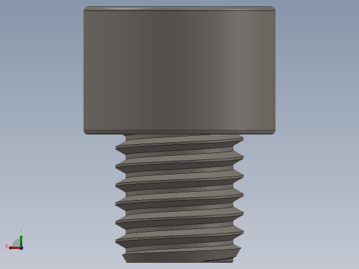 Screw_DIN_912_M12x12F_A2.SLDPRT公制内六角螺钉后视缩略图