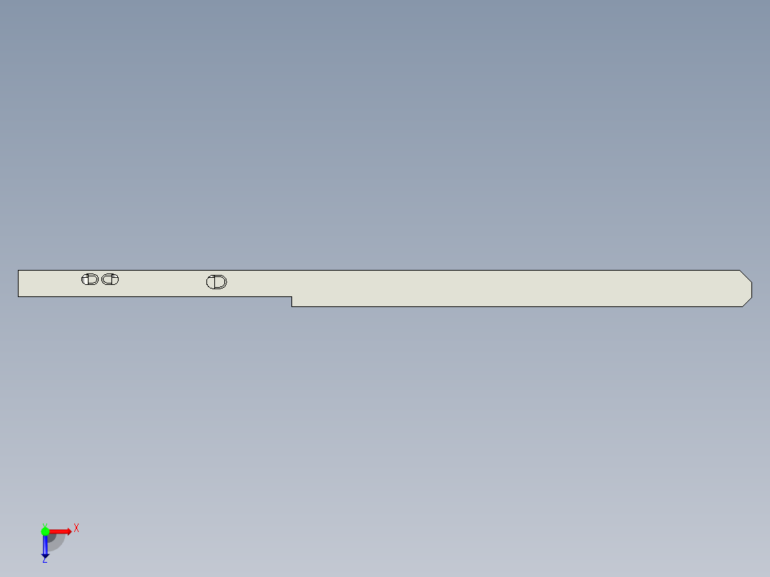 包胶版笔记本外壳粗铣内腔程序模型俯视图