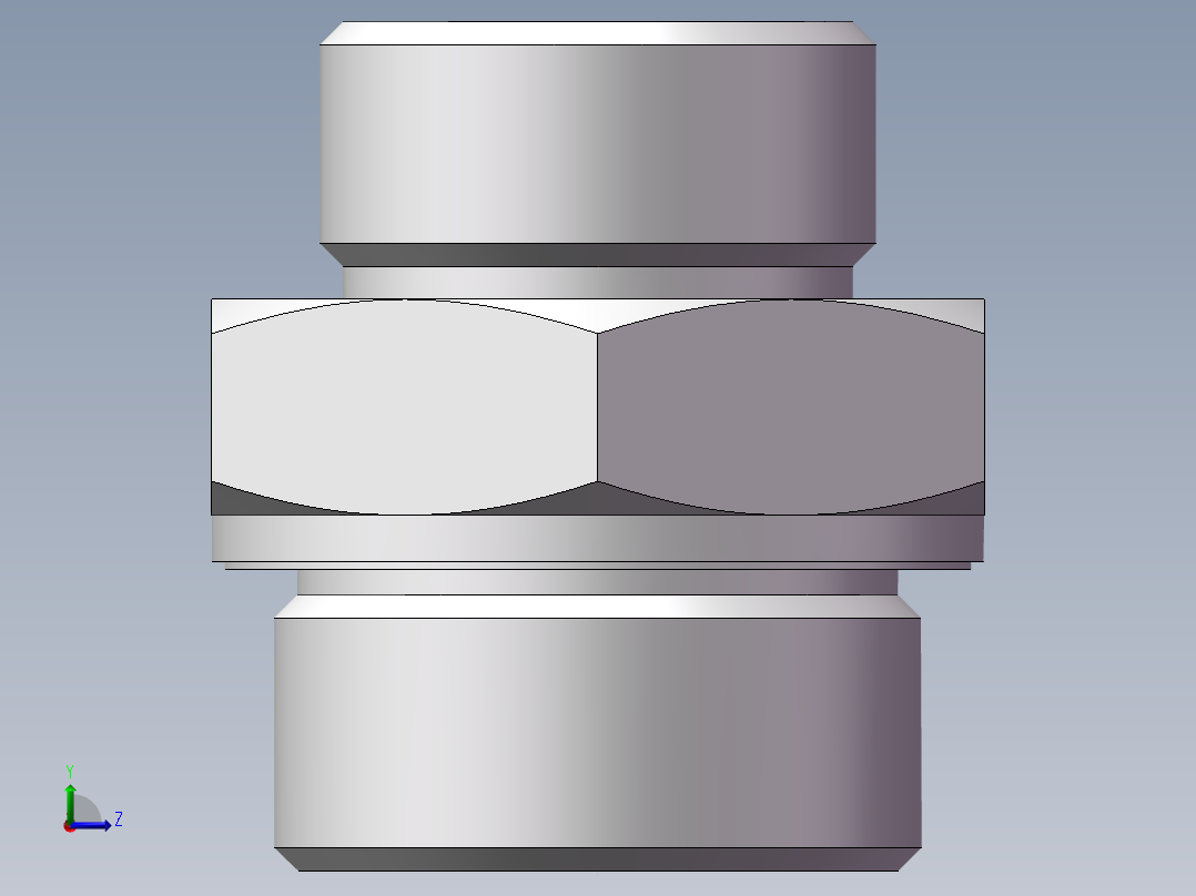 英制管螺纹ED密封、1DB-36-20WD非标左视图