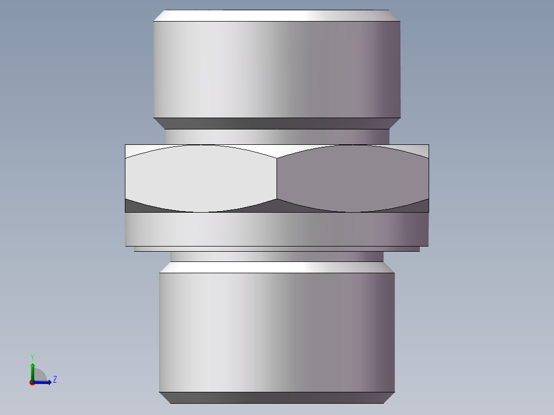 英制管螺纹ED密封、1CB-22-08WD左视图